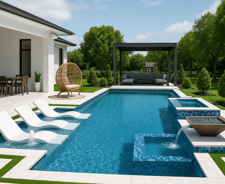 Classic and Straight Line Pool Designs
